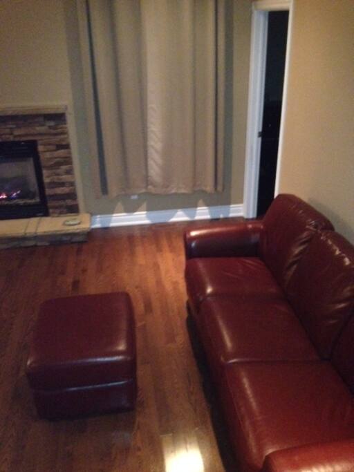 Living room with gas fireplace