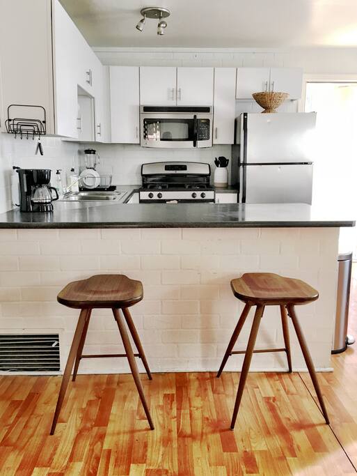 Full kitchen with all the necessities.