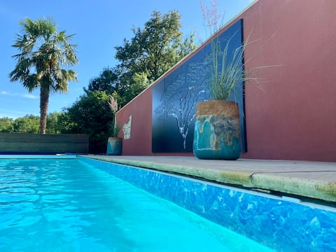 A peaceful oasis in the countryside with swimming pool