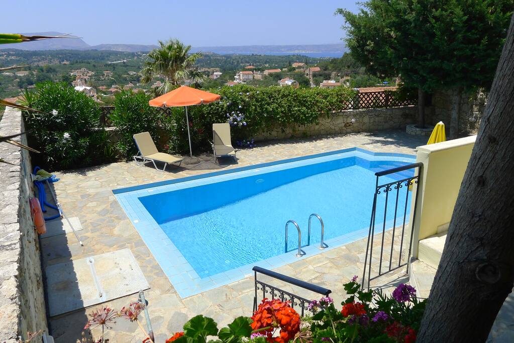 Cool off in the private pool.