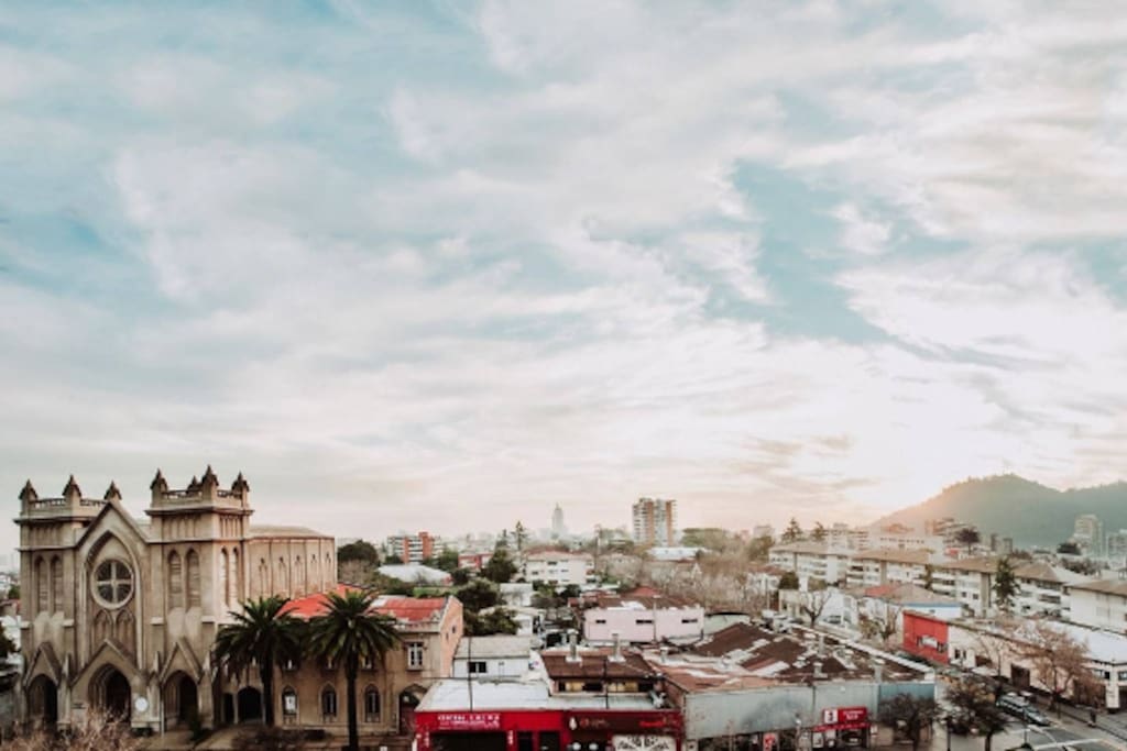 Hermosa vista poniente desde el departamento.