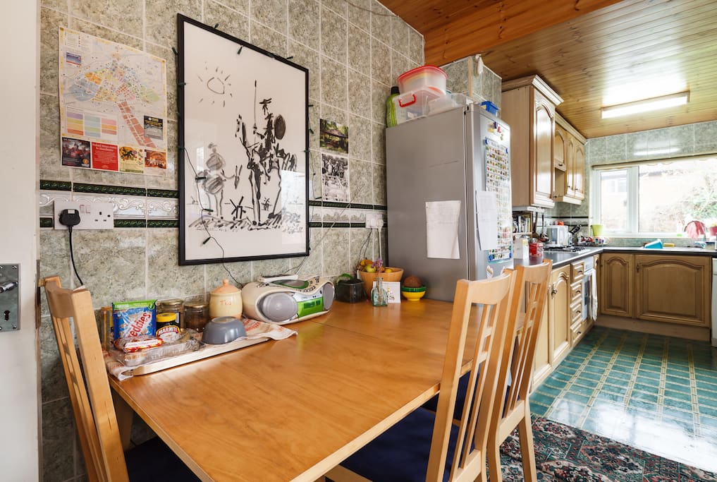Big dining kitchen