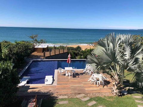 Mansion with sea view, jacuzzi, heated pool, sandy beach