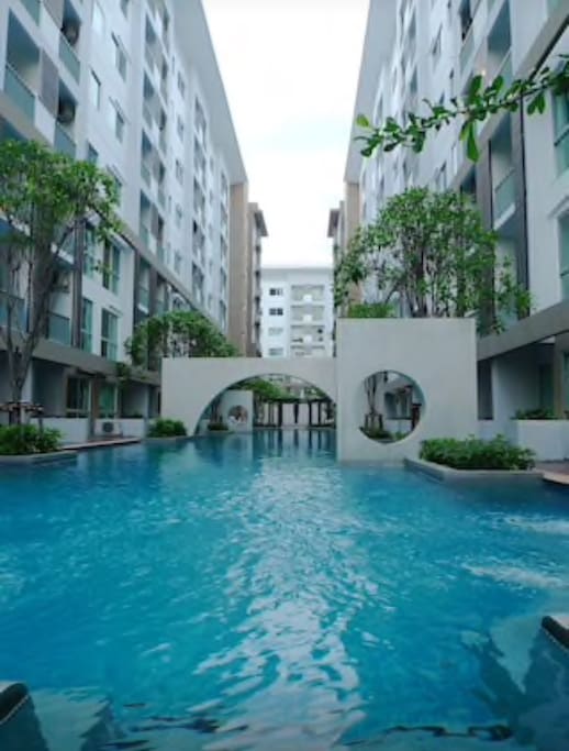 swimming pool in front of your room