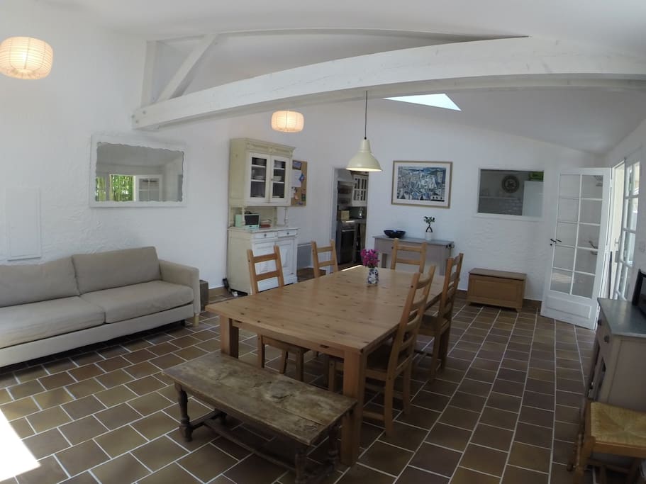 The dining area