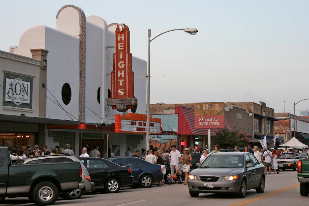 Visit historic Houston Heights only minutes away