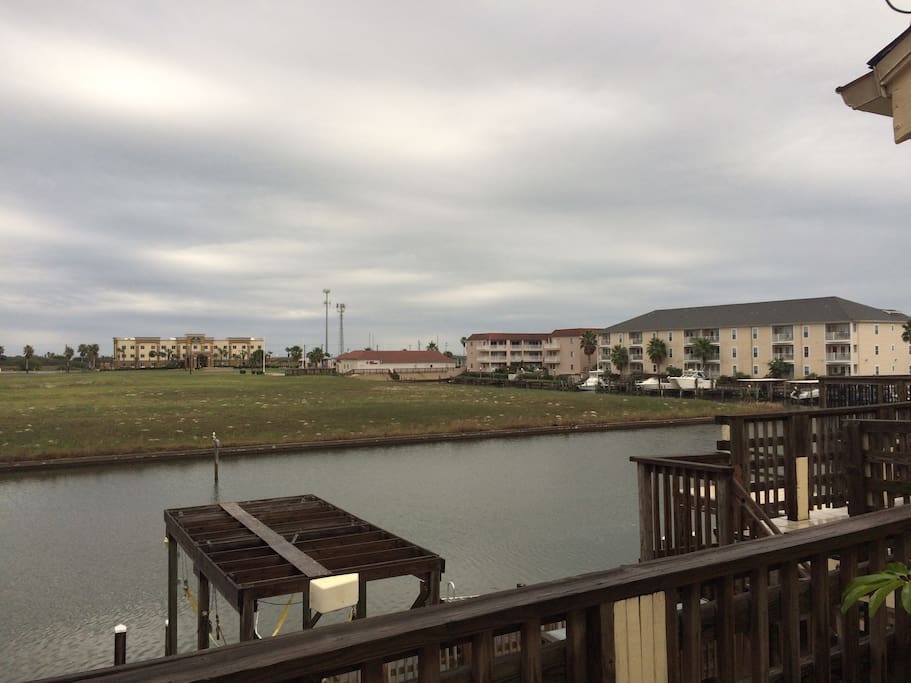 Canal View from outdoor patio and dining room off of the kitchen. Great view to enjoy breakfast in the mornings!