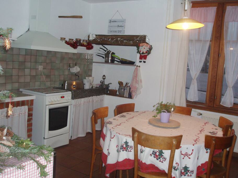 Cuisine à votre disposition.