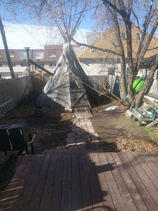 past the tipi