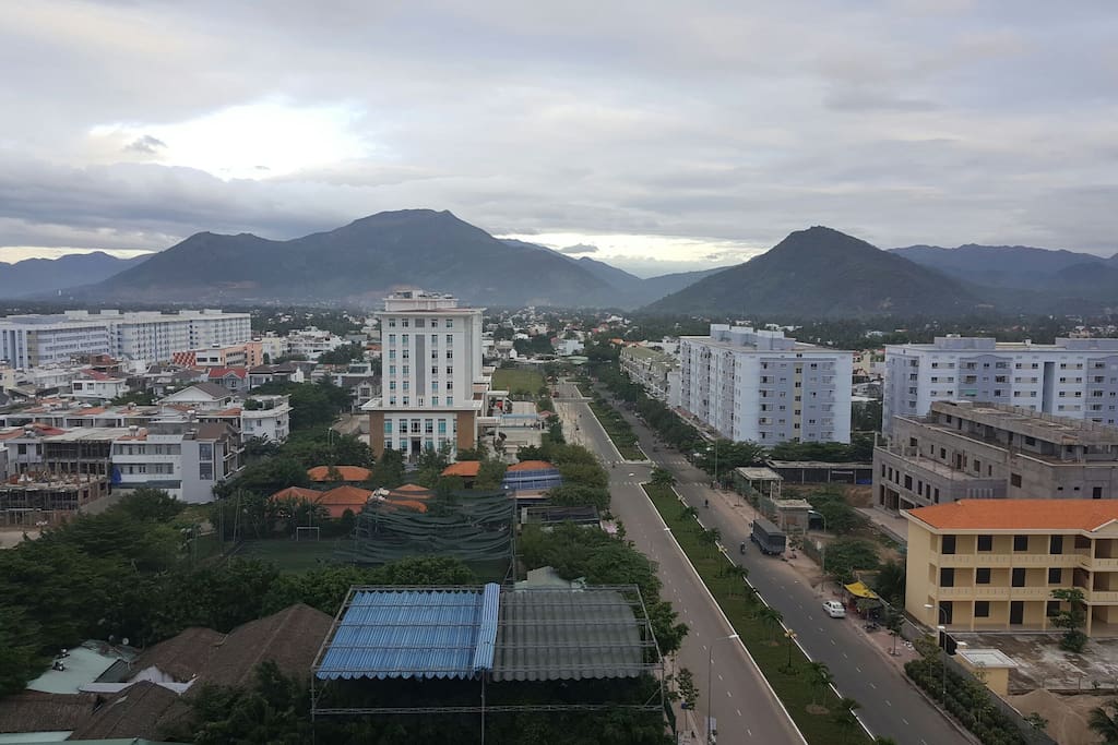 This is exact mountain view from the guest room
