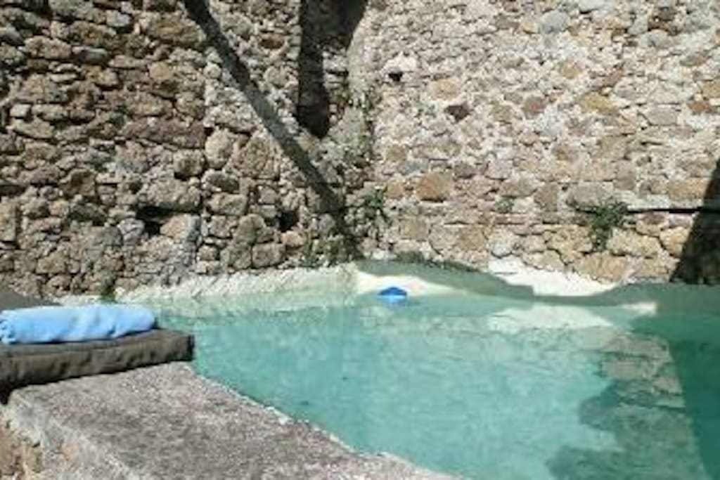 Bassin de rafraîchissement à l'eau de source