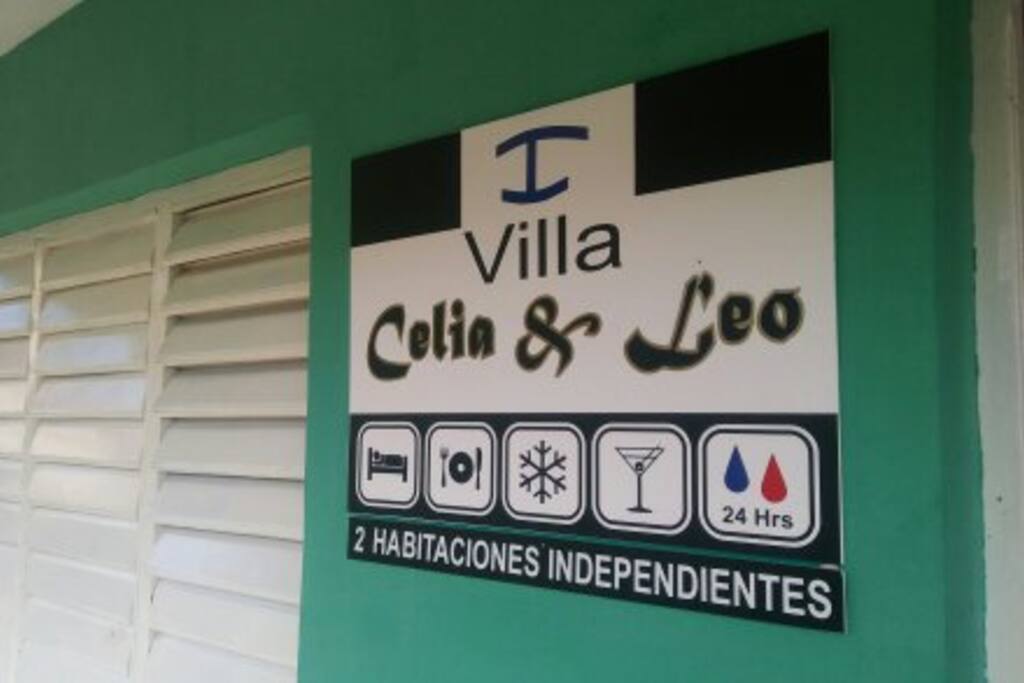 Cartel de identificación de nuestra casa