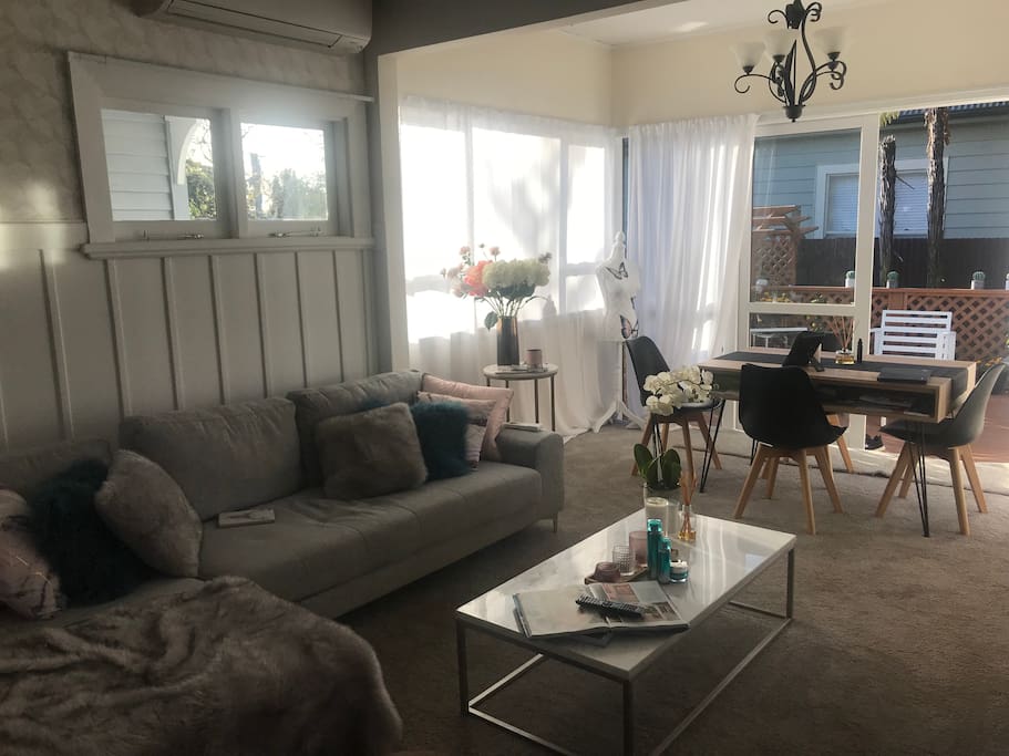 This is our lounge which you are more than welcome to relax in with us or on your own if we are not home:)