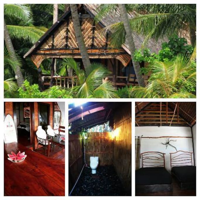 Mentawaian Style House. comfort and u can feel more real mentawau holiday. We not big resort but still fun, clean and family atmosphere..