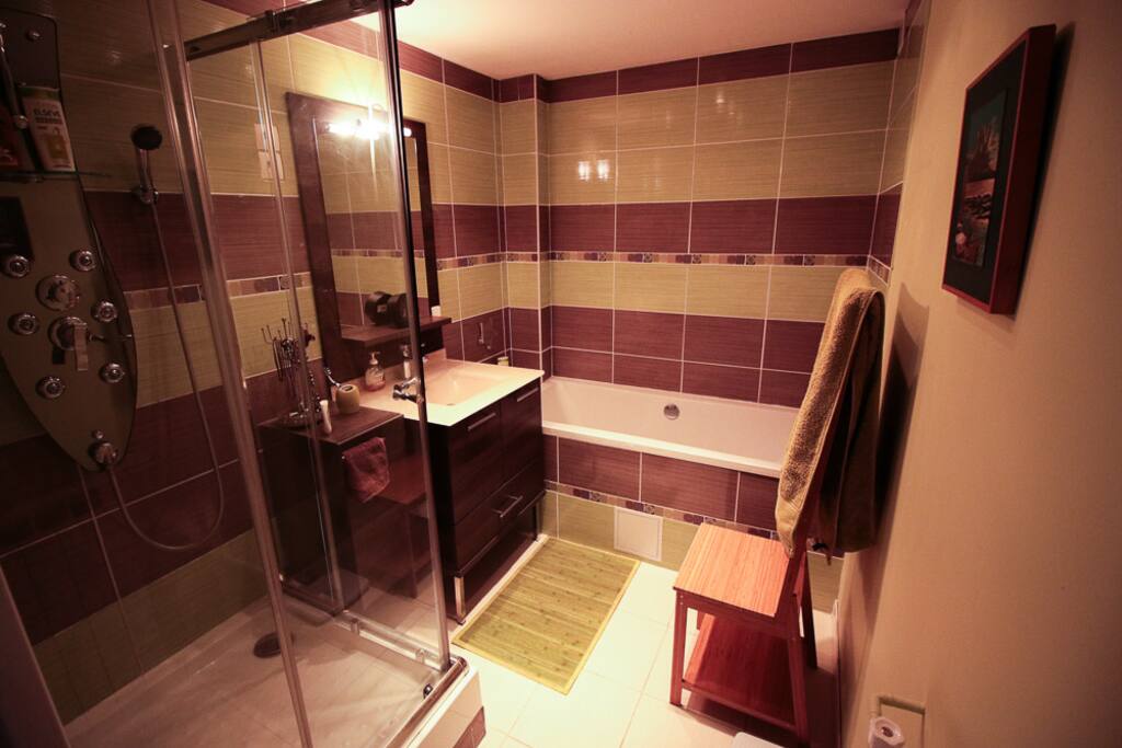 douche et baignoire
