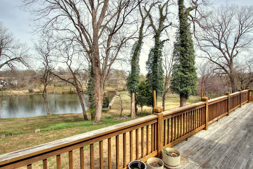 You can see the water from our full-length deck.