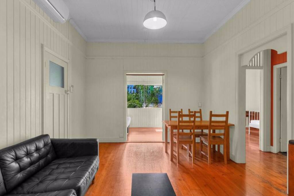 A lovely, airy shared living area.