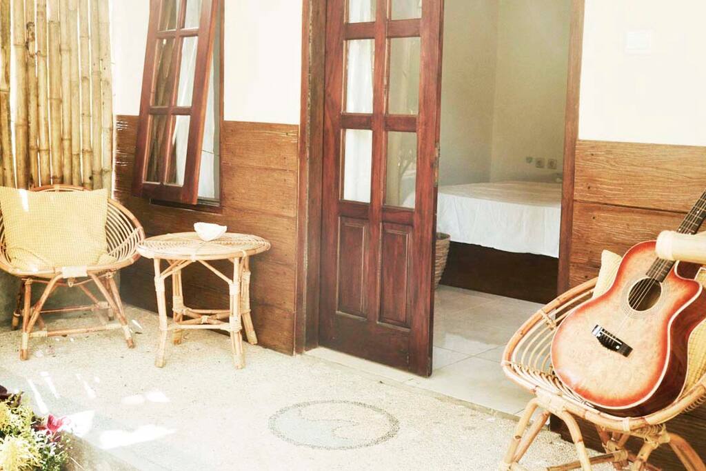 Private terrace where you will have your healthy breakfast