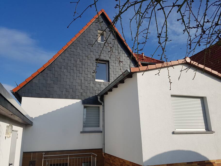 Wohnung im OG mit Blick in Garten und nach Süden