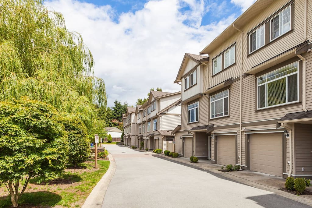 Our townhouse is in a clean, quiet neighborhood