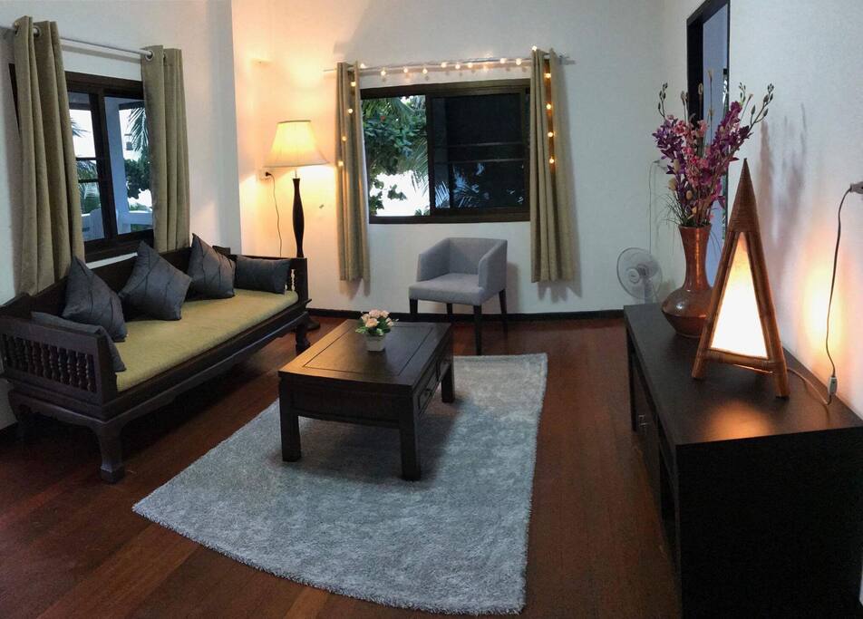 Beautiful lounge overlooking the beach