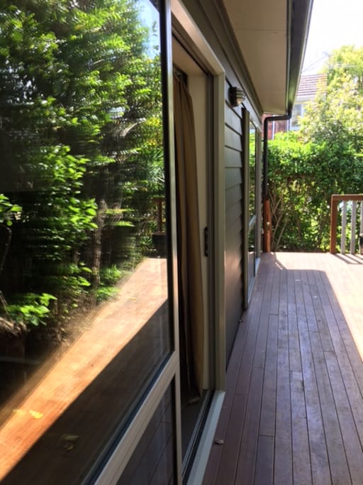 Exterior entrance from the deck.