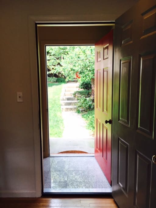 You can enter directly from the garage space below reserved just for you!