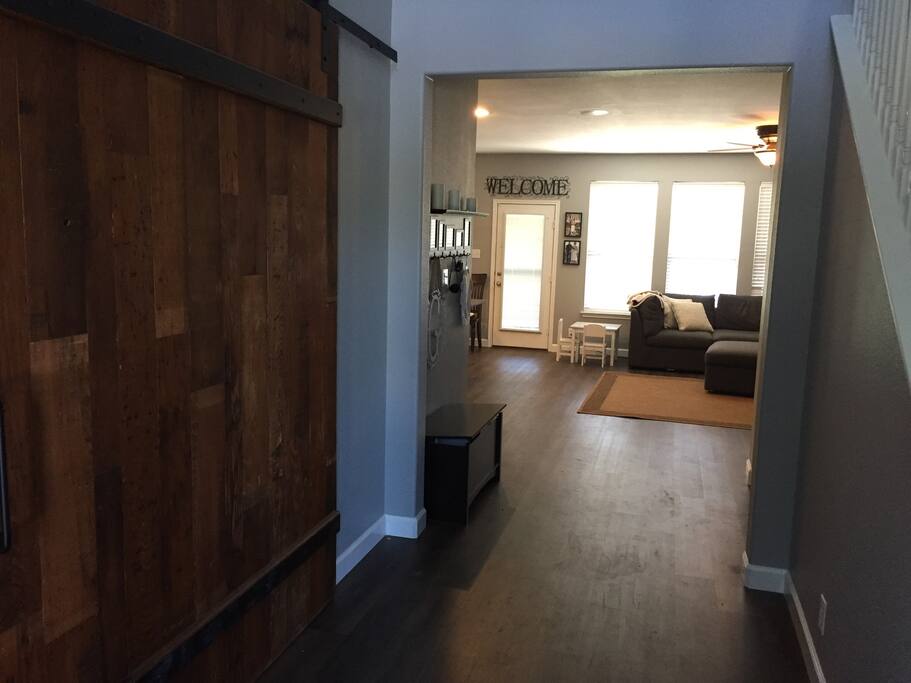 Foyer looking into family room