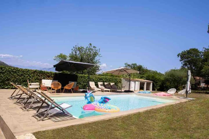 House with pool 20 min from nice and the sea