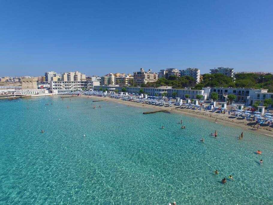 limpidezza dell'acqua dello stabilimento di fronte casa (30 mt.)
