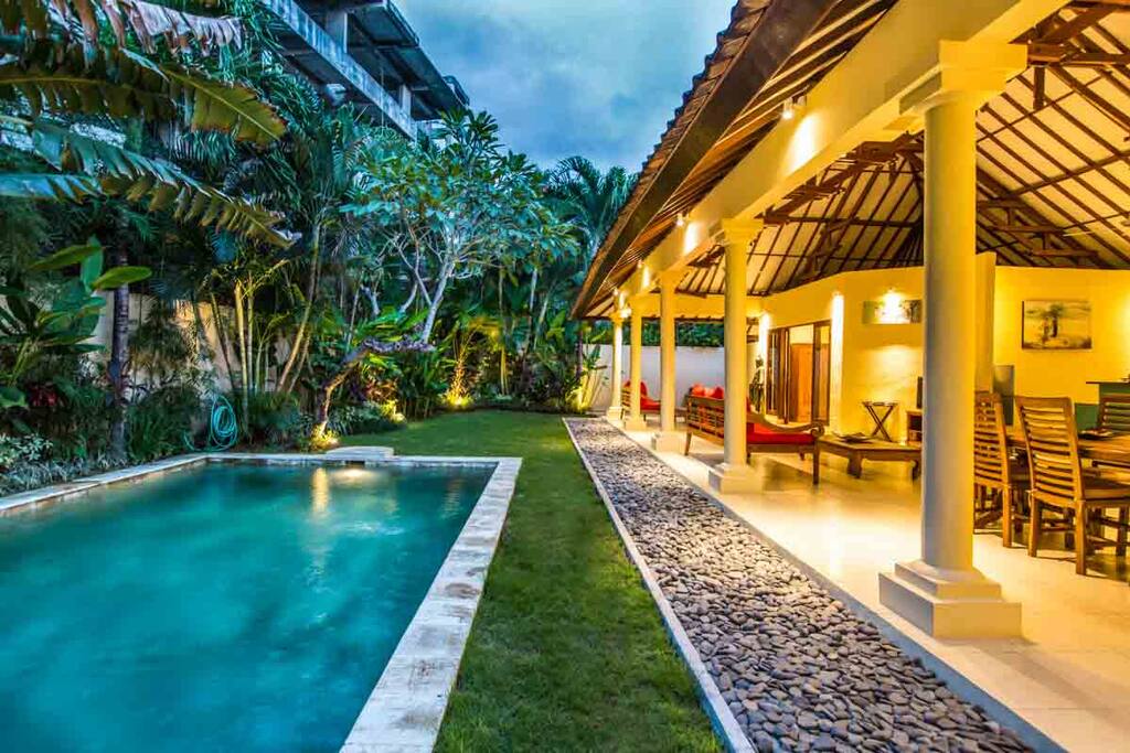 Private pool and gardens