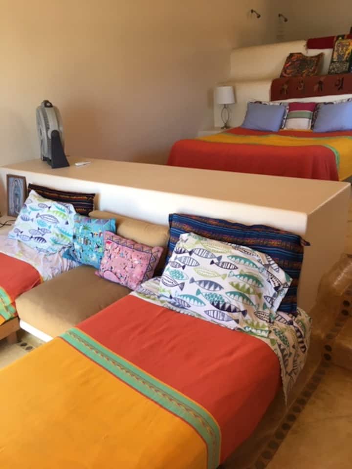 Master bedroom KING and 2 single beds