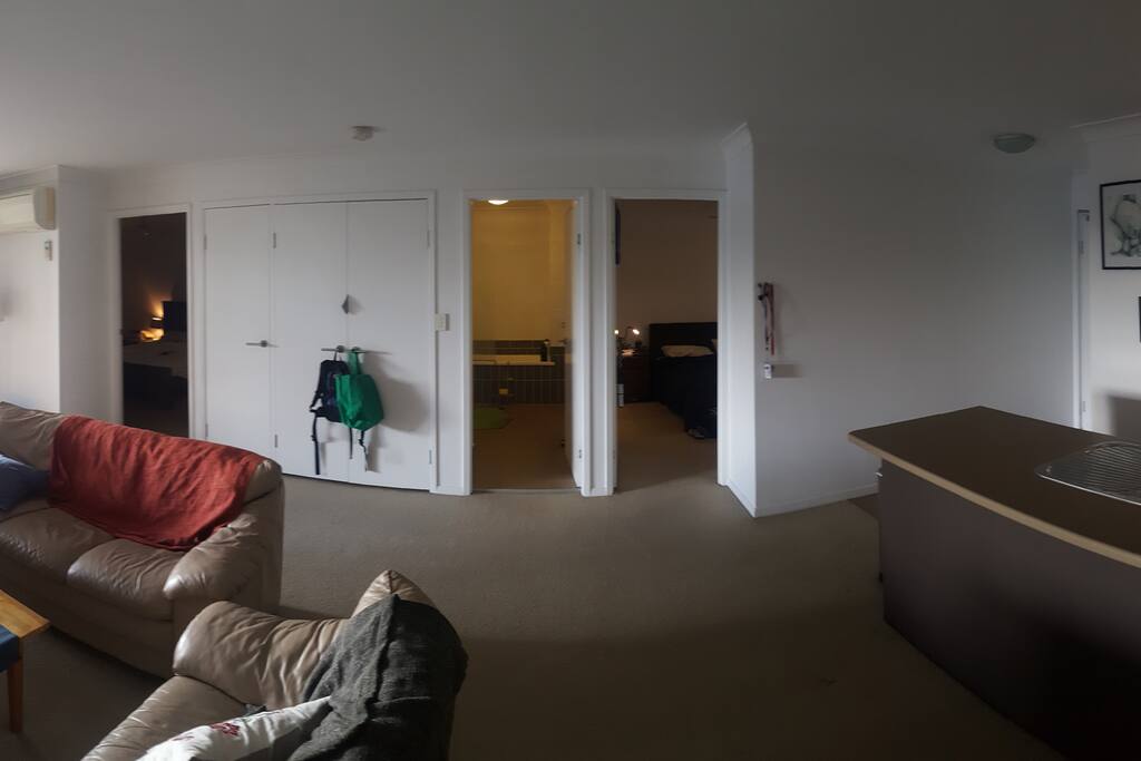 Living Space and Kitchen