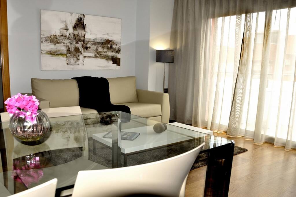 Unwind after a full day outside and sink into the plush sofa.