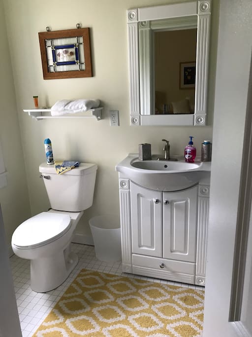 Full natural lighting in bathroom!