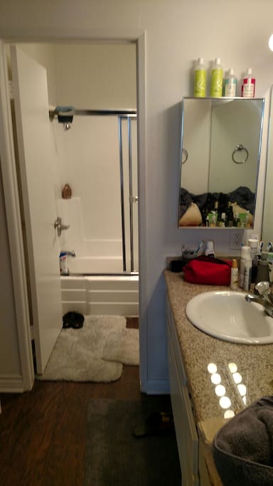 Hot tub and suite entrance