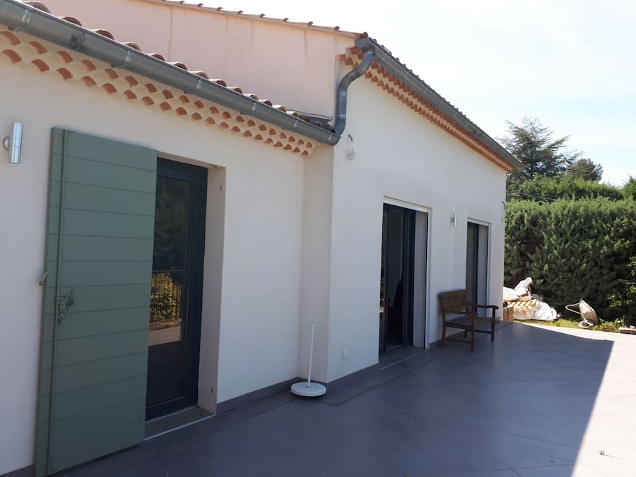 Back terrace