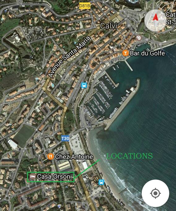 Plan de la location CASA ORSONI