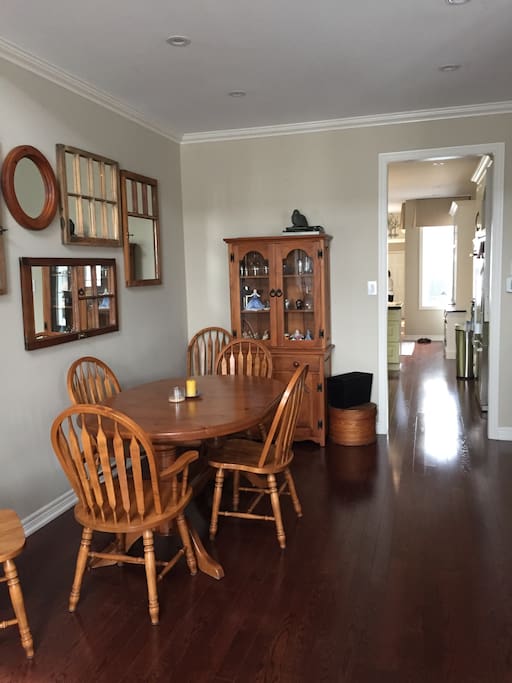 Open dining room &