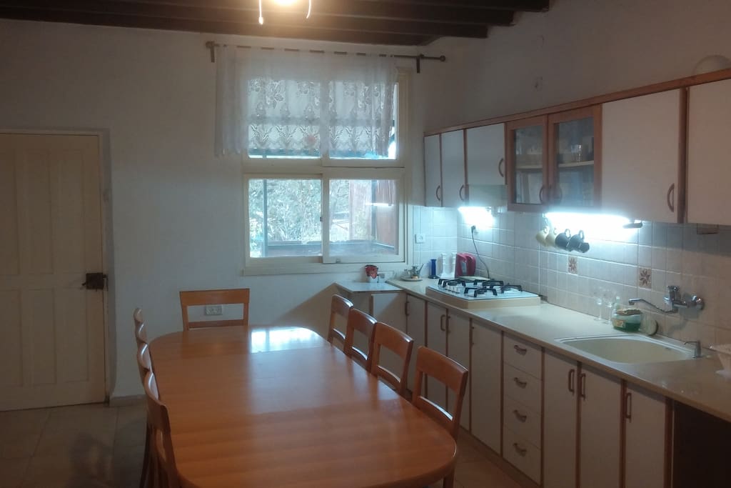Kitchen and gathering area