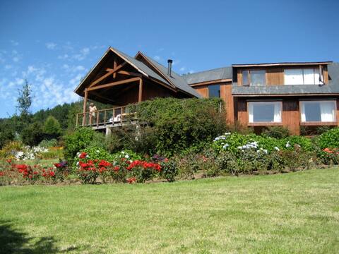 Beautiful wooden house by the lake (Ranco)