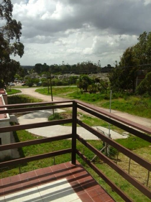 Vista del balcón terraza