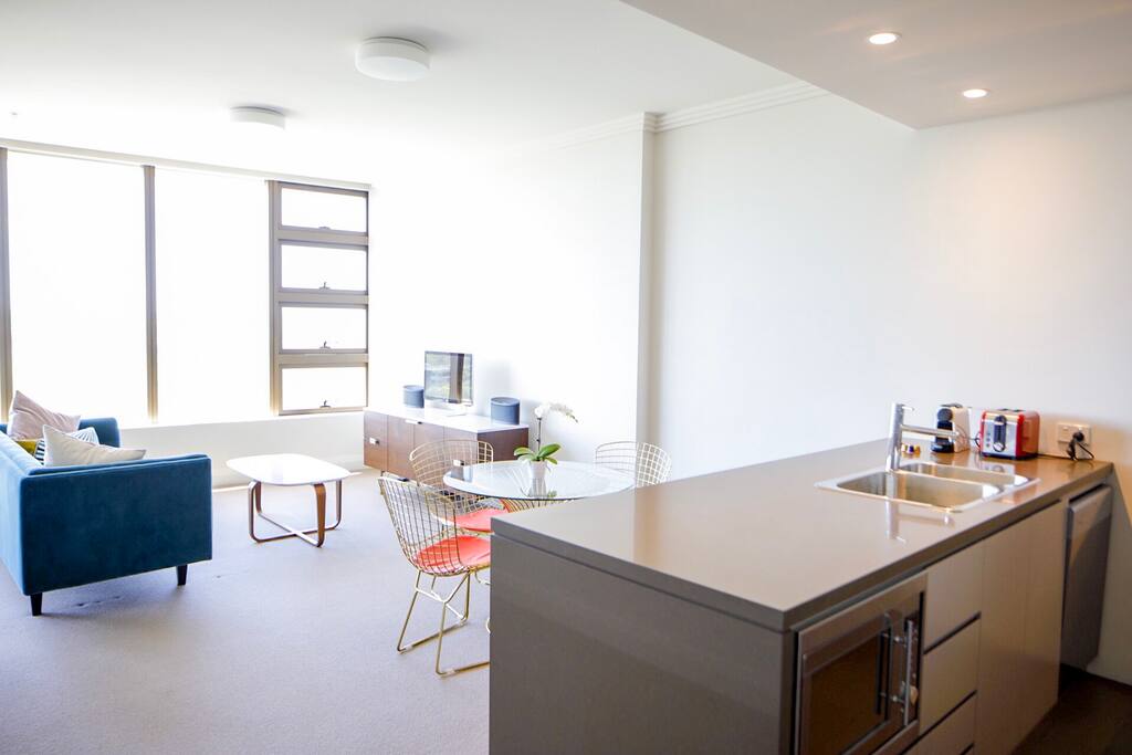 Open Plan Living and Kitchen Space
