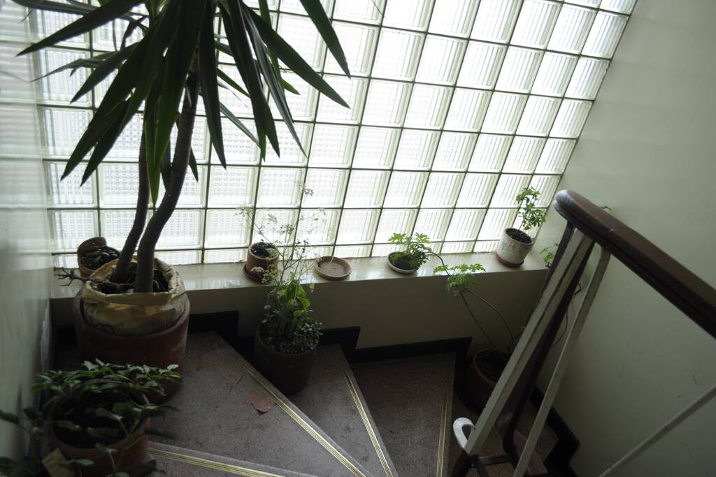 Llegando a nuestro apartamento.