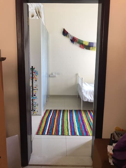 Entrance to the Rainbow & White Room.