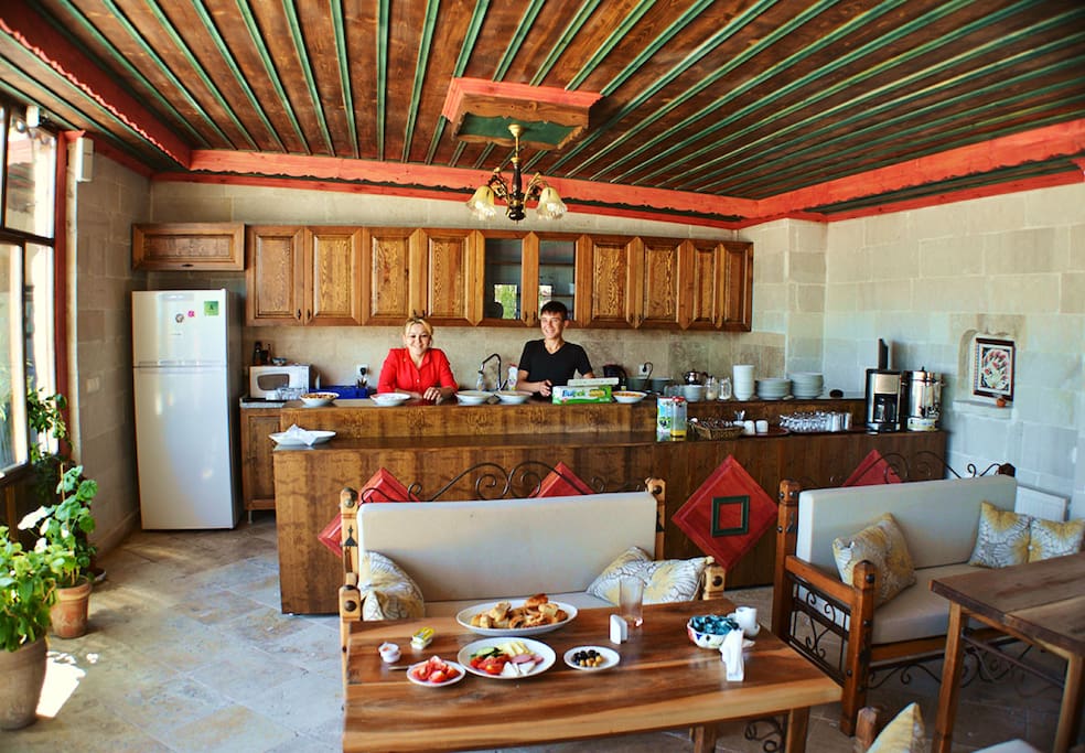 Breakfast at terrace restaurant