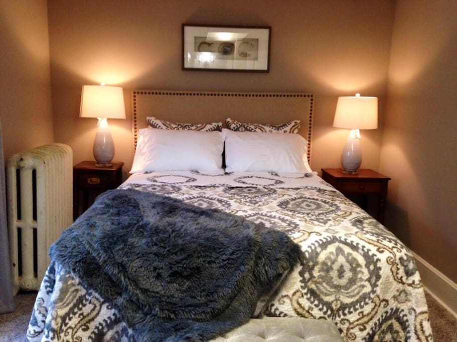 Relax in a new queen bed