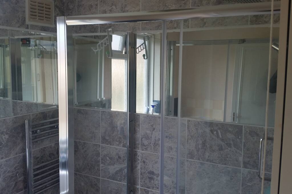 Bathroom. Big shower