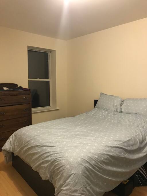 Our bedroom is spacious