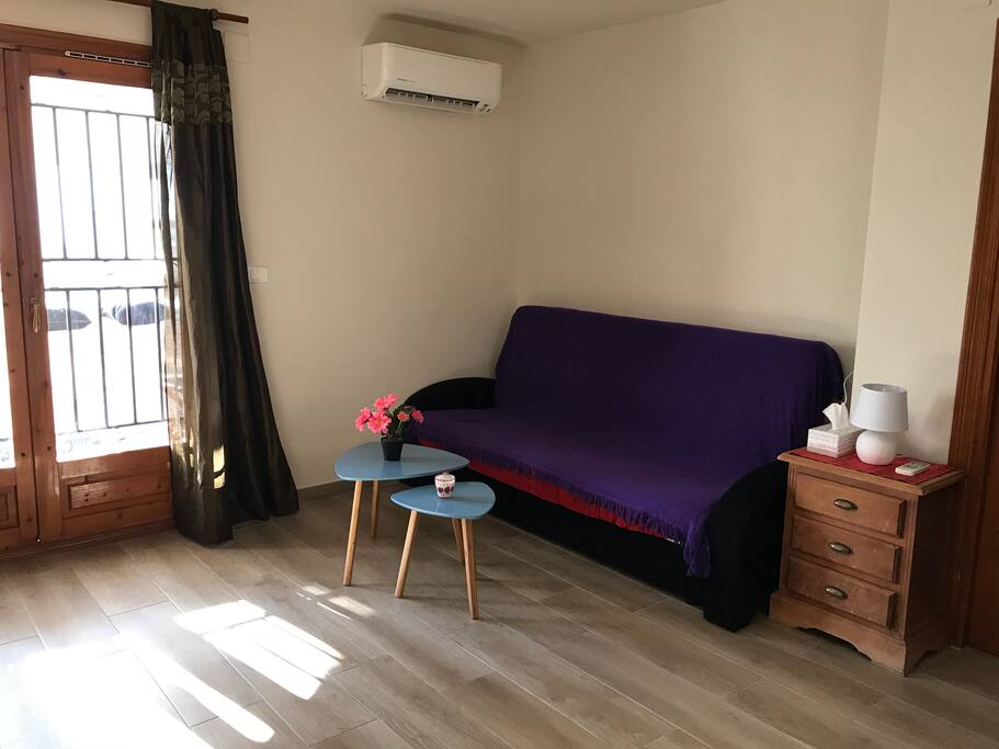 Woonkamer met slaapbank